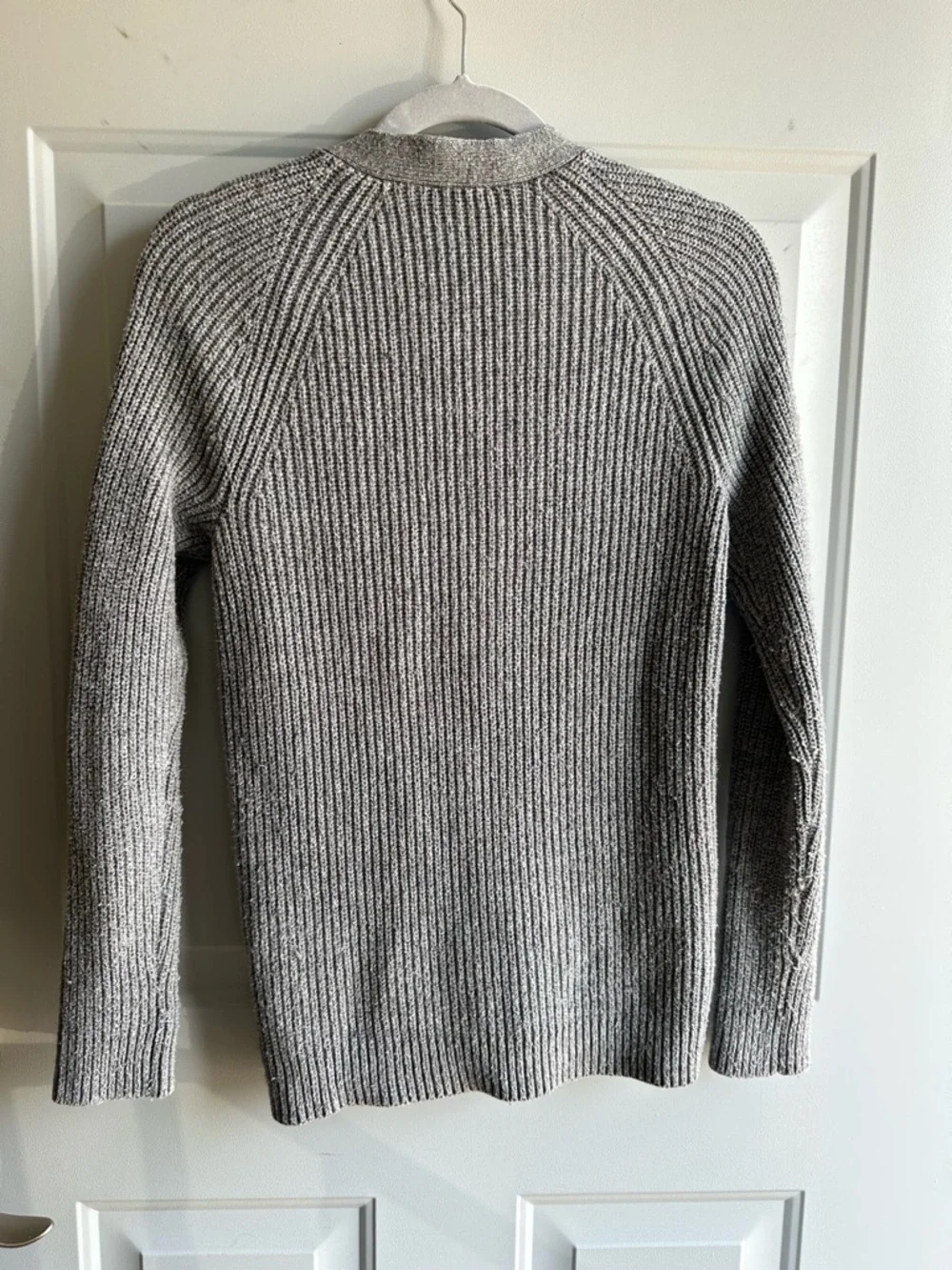 GAP Gray Ribbed Knit Cardigan - Picture 4 of 4